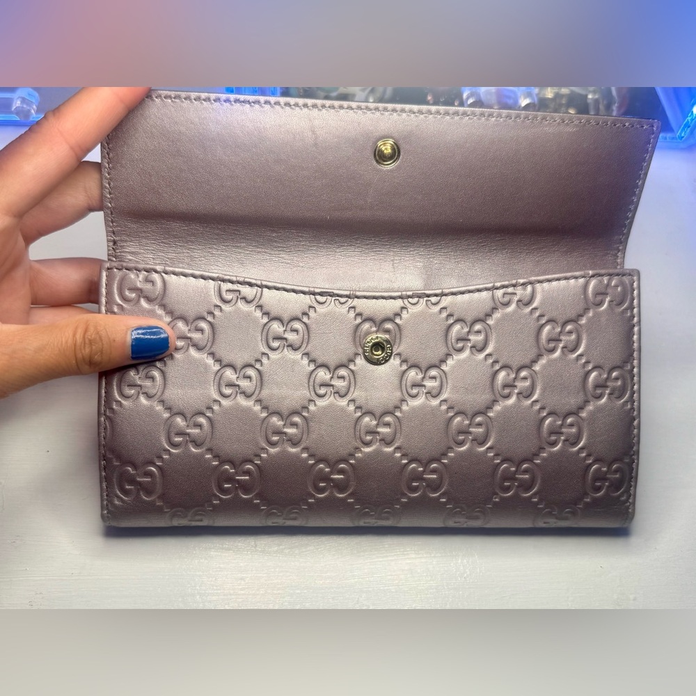 Gucci 2 in 1 chrome wallet - Picture 6 of 7